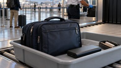 الباور بانك في الطائرة